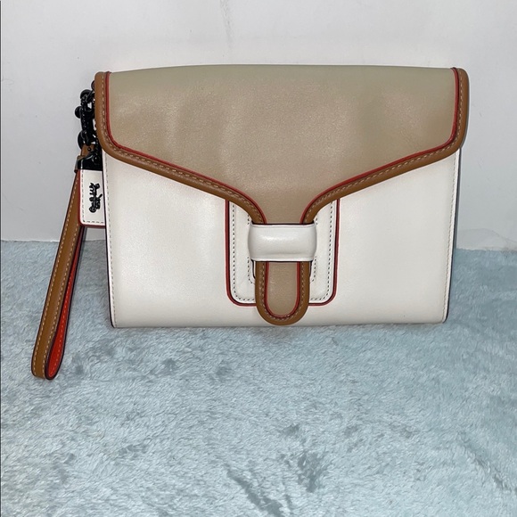 Coach ‘Courier’ Colorblock Wristlet - Picture 1 of 14